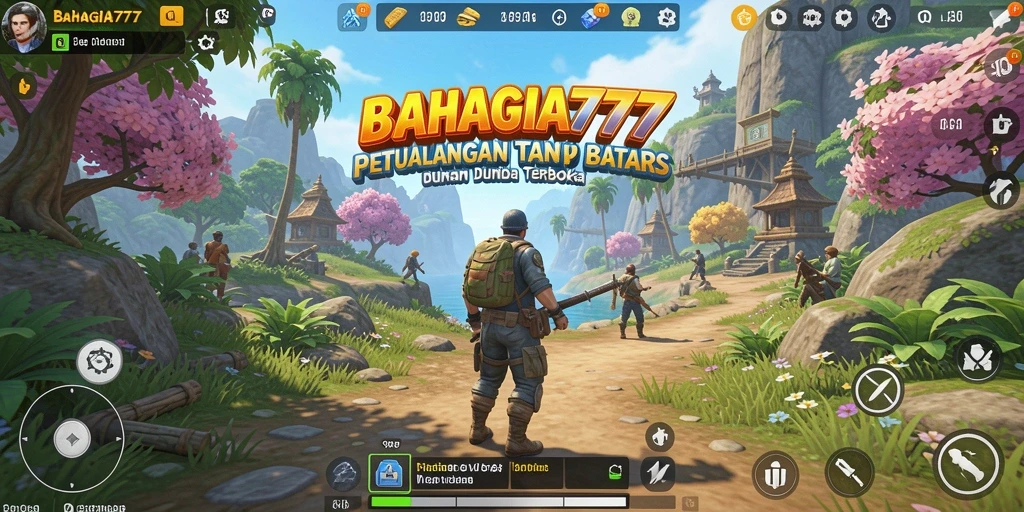 Gameplay BAHAGIA777 dengan berbagai petualangan dalam dunia terbuka.
