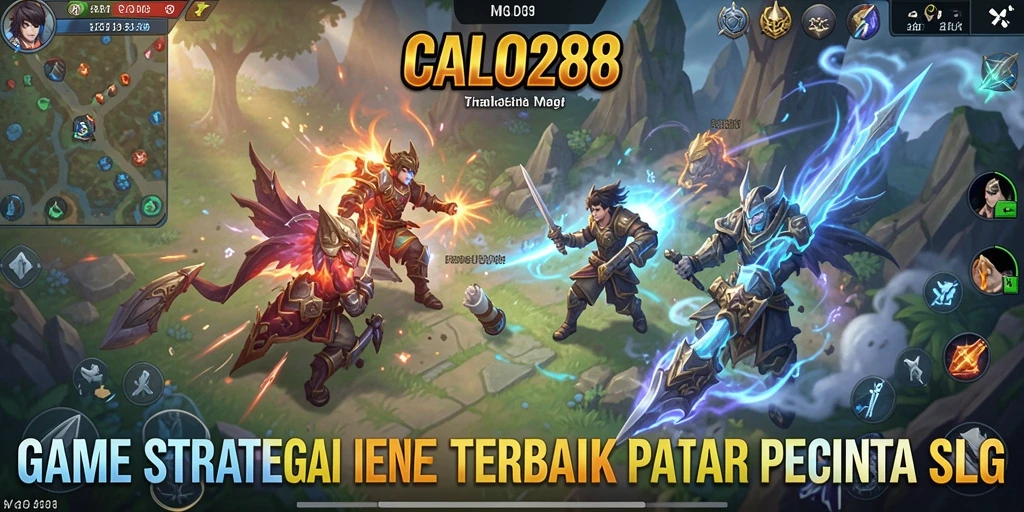 Screenshot utama CALO288 menampilkan gameplay strategi yang intens.