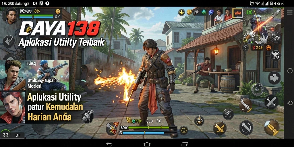 Screenshot dari tampilan utama aplikasi Utility DAYA138.