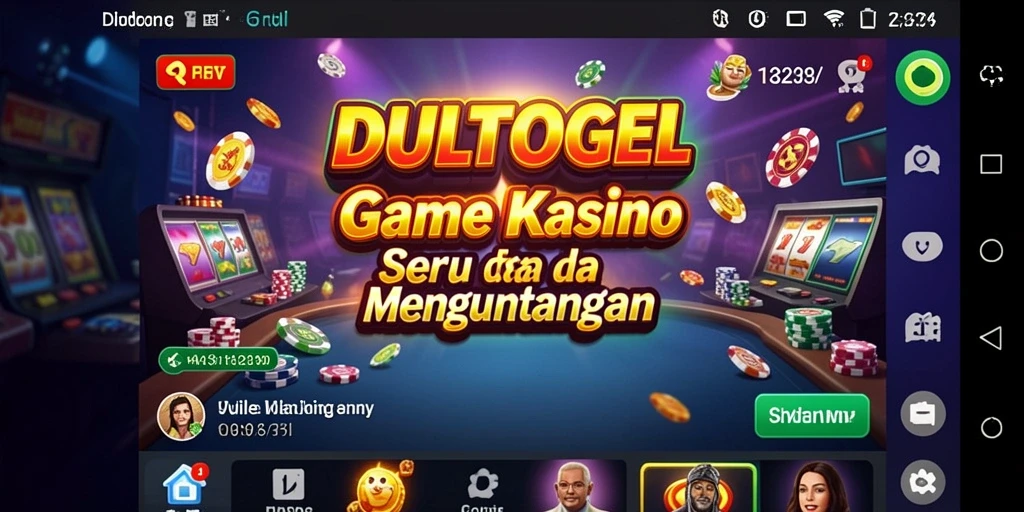 Screenshot gameplay DULTOGEL menampilkan keseruan permainan Kasino.