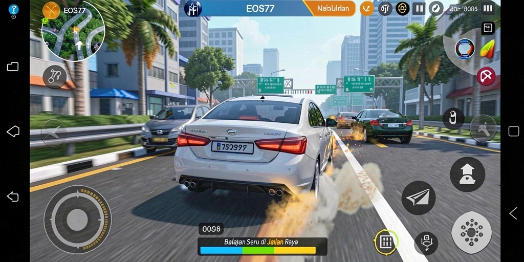 Tampilan gameplay EOS77 yang menegangkan dan seru.