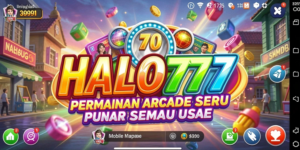 Screenshot utama HALO777 menampilkan momen seru gameplay Arcade.