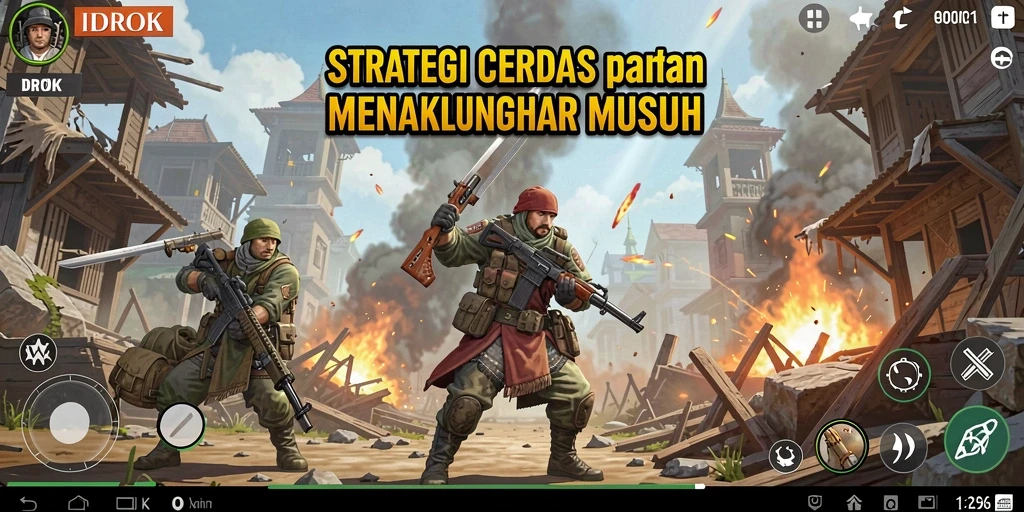 Tampilan gameplay mendalam dari strategi pertempuran IDROK.