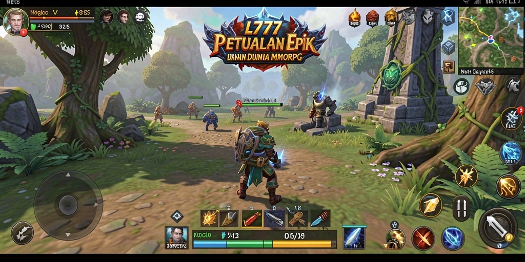 Tampilan gameplay seru L777 dalam dunia MMORPG.