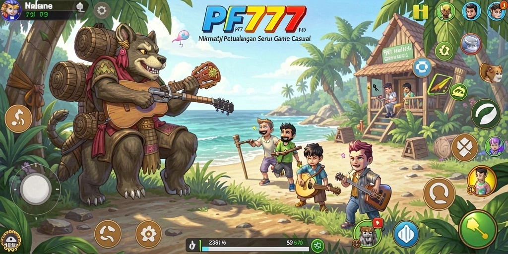 Tampilan gameplay PF777 yang seru dan penuh warna.