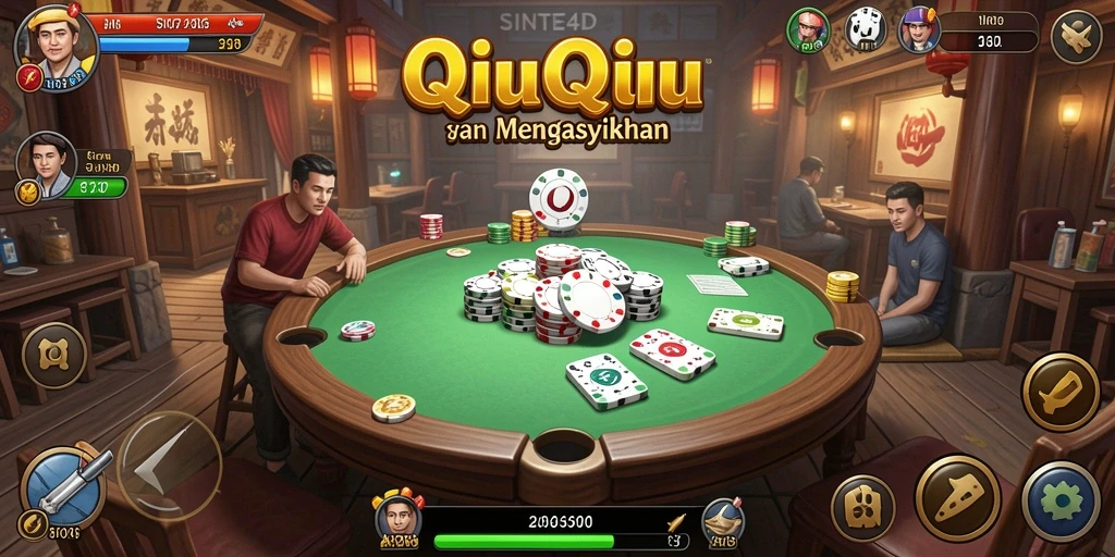Tampilan gameplay QiuQiu yang menarik dari SINTE4D.