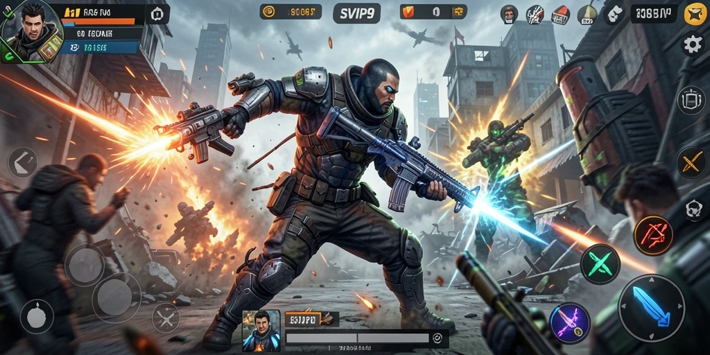 Gameplay seru SVIP9 dengan aksi tak terhentikan.