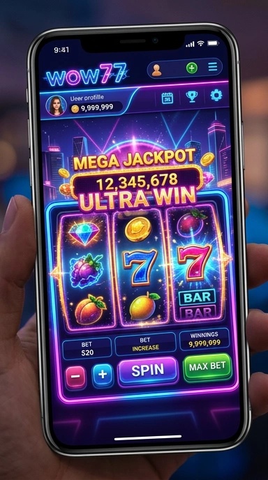 Tampilan utama aplikasi wow77 dengan berbagai pilihan aplikasi.